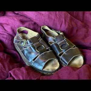 Dr Martens Vintage Platform Sandals Brown England